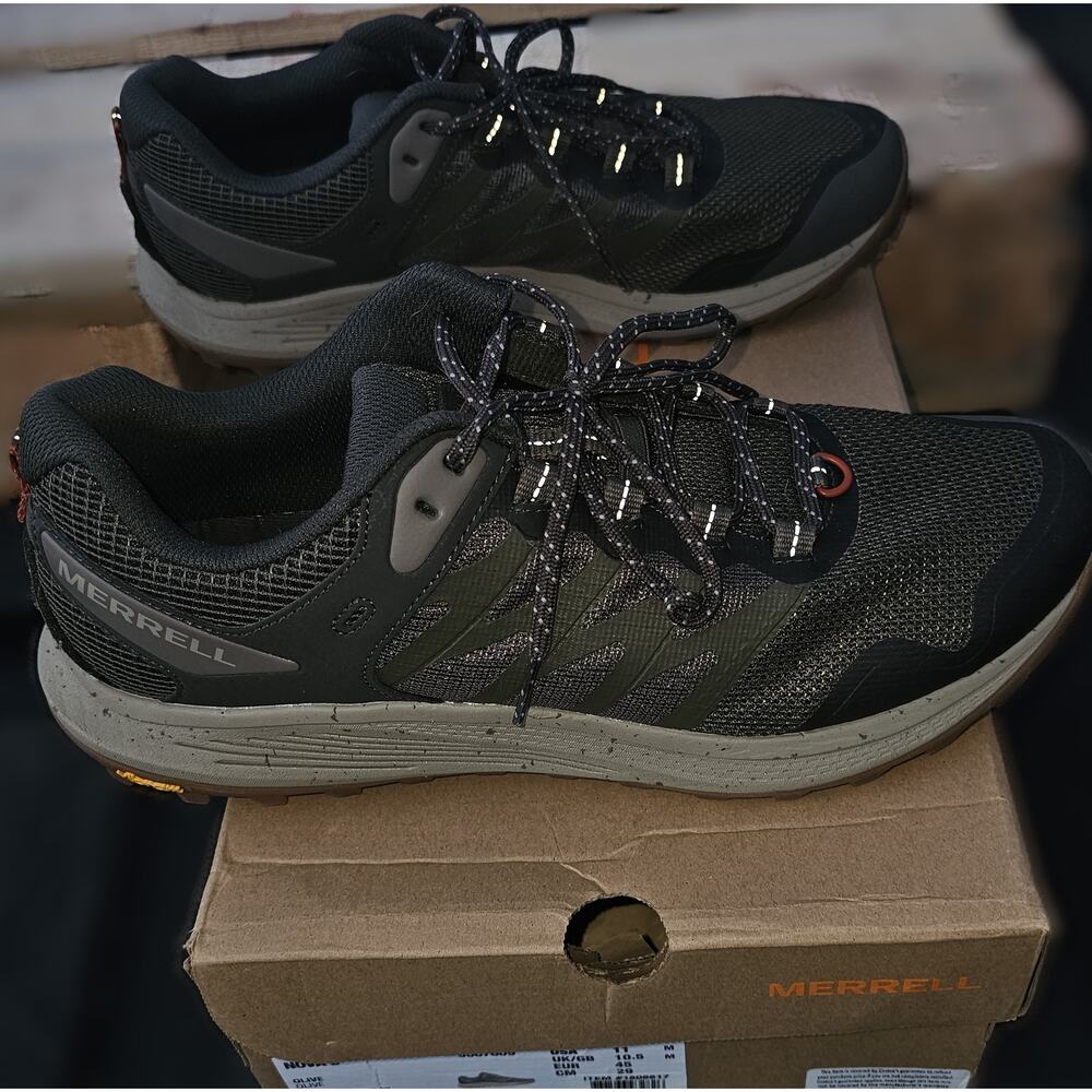 Merrell Nova 3 Hiking Shoes, Olive, 11m - Picture 3 of 5